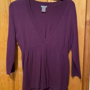 Ann Taylor plum purple medium sweater